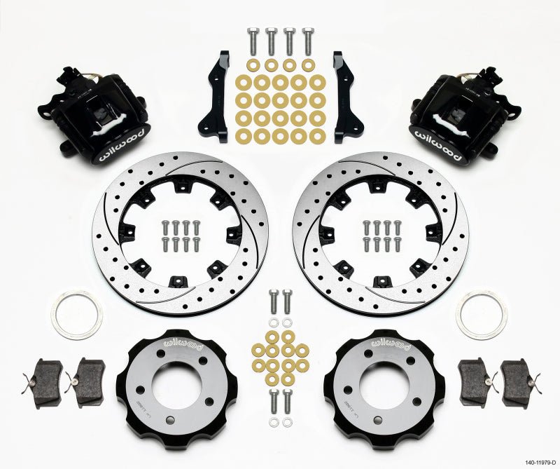 Wilwood Combination Parking Brake Rear Kit 12.19in Drilled 2006 - Up Civic / CRZ - My Store