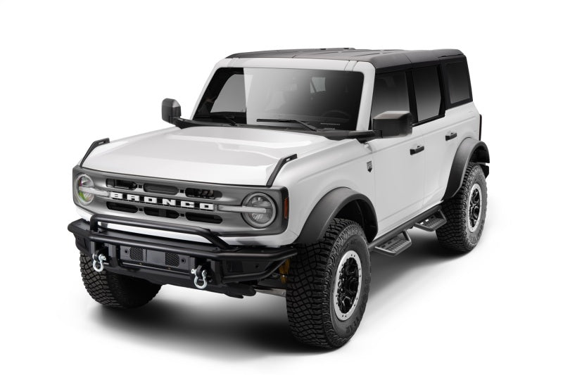 N - Fab 21 - 22 Ford Bronco 4 Door SRW RS Nerf Step - Full Length - 2in - Tex. Black - My Store
