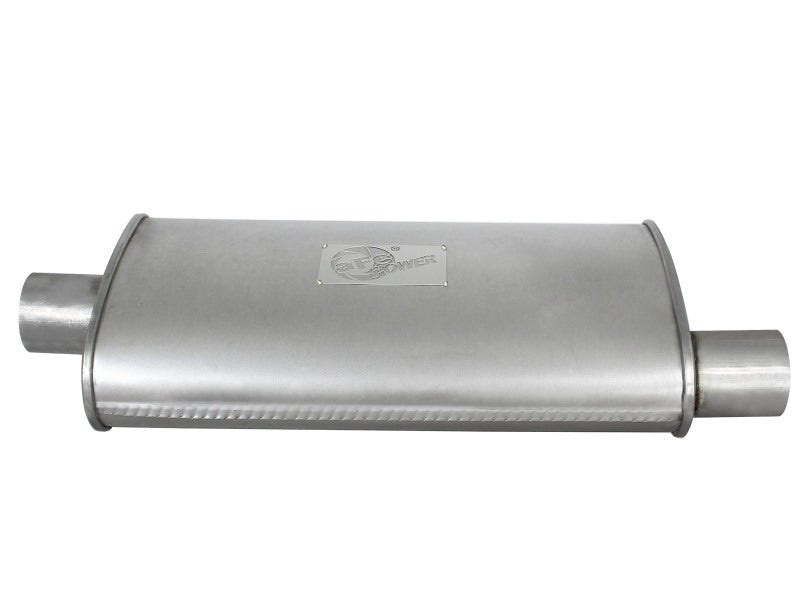 aFe Scorpion Replacement Alum Steel Muffler Double Layer 2 - 1/2in In/Out Center/Offset 18inL x9inW - My Store