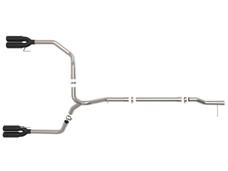 aFe 23 - 24 GM Trucks L6 - 3.0L (td) LZ0 Vulcan Series 3in 304 SS DPF - Back Exhaust System w/ Black Tip - My Store