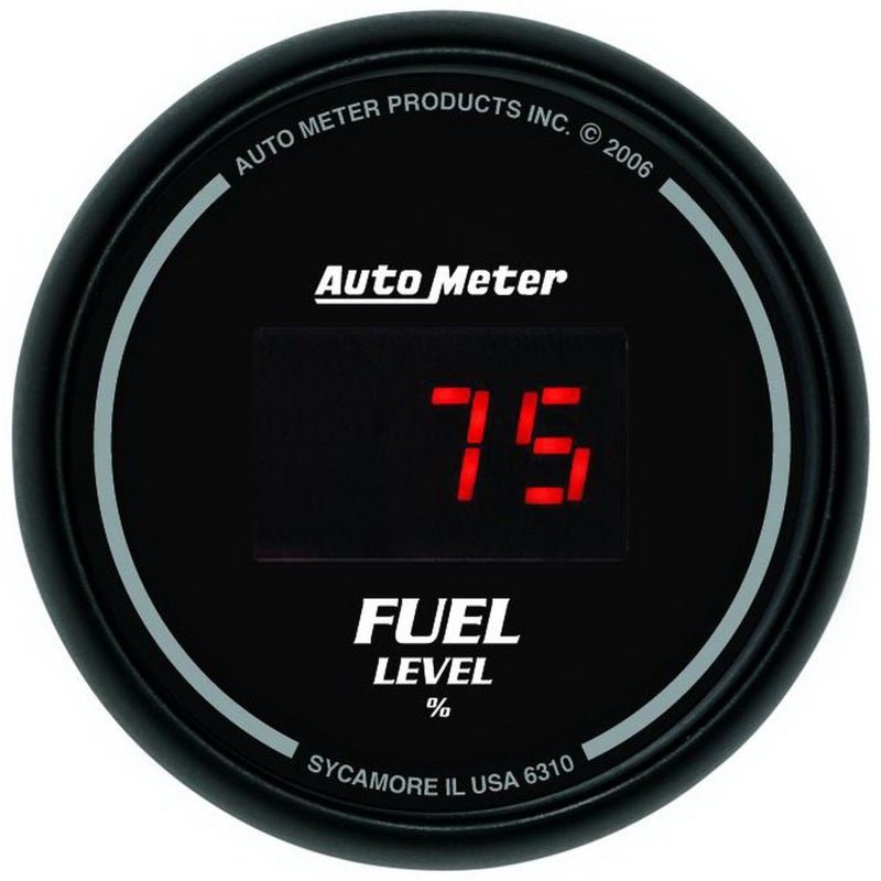AutoMeter Gauge Kit 5 Pc. 3 - 3/8in. & 2 - 1/16in. Elec Speedo Digital Black Dial W/ Red Led - My Store