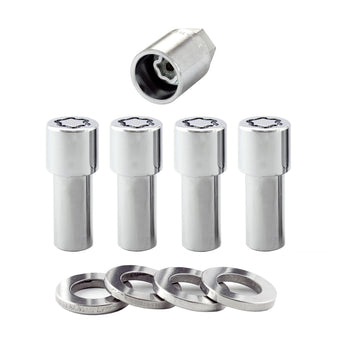 compare product McGard Wheel Lock Nut Set - 4pk. (X-Long Shank) 1/2-20 / 13/16 Hex / 2.165in. Length - Chrome