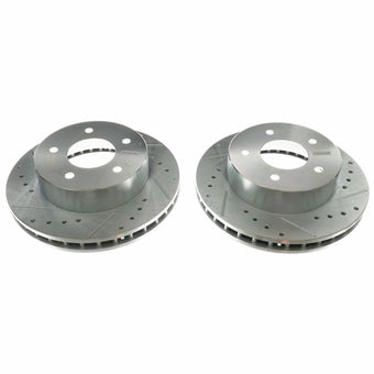 compare product Power Stop 90-02 Chevrolet Astro Front Evolution Drilled & Slotted Rotors - Pair