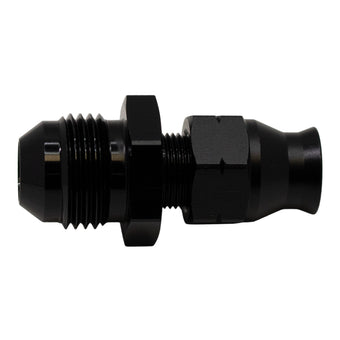 compare product DeatschWerks 8AN Male Flare to 5/16in Hardline Compression Adapter - Anodized Matte Black