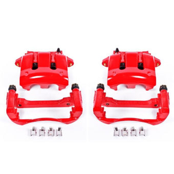 compare product Power Stop 05-10 Ford Mustang Front Red Calipers w/Brackets - Pair
