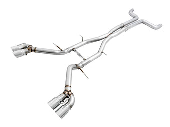 compare product AWE Tuning 16-19 Chevy Camaro SS Non-Res Cat-Back Exhaust - Track Edition (Quad Chrome Silver Tips)
