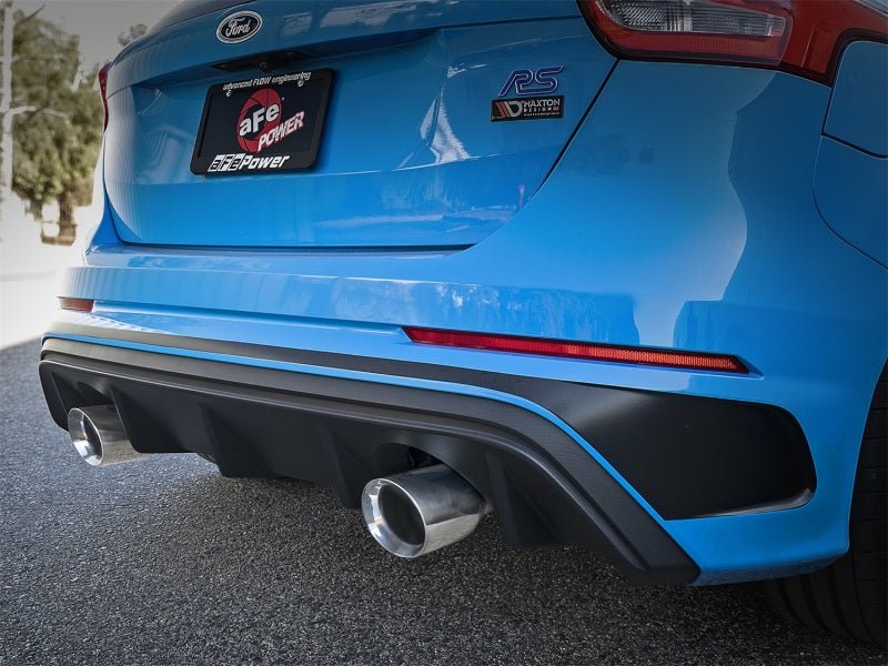 aFe Takeda 3in 304 SS Cat - Back Exhaust w/ Polished Tip 16 - 18 Ford Focus RS 2.3L (t) - My Store