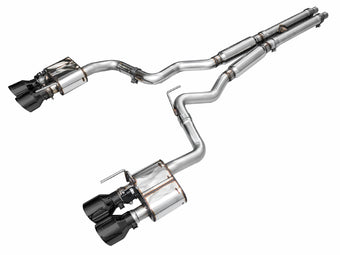 compare product AWE 2024 Ford Mustang Dark Horse S650 RWD SwitchPath Cat-Back Exhaust w/ Quad Diamond Black Tips