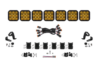 compare product Diode Dynamics SS5 Pro Universal CrossLink 7-Pod Lightbar - Yellow Driving