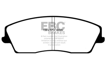 compare product EBC 05-09 Chrysler 300 2.7 Greenstuff Front Brake Pads