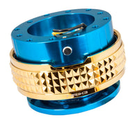 NRG Quick Release Kit - Pyramid Edition - Blue Body / Chrome Gold Pyramid Ring - My Store