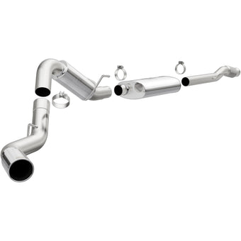 compare product MagnaFlow 2014 Chevy/GMC Silverado/Sierra 1500 V8 6.2L SS Cat-Back Single P/S Rear Side Exit Exhaust