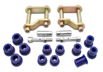 compare product SuperPro 2005 Nissan Frontier LE Rear Greasable Shackle and Bushing Kit