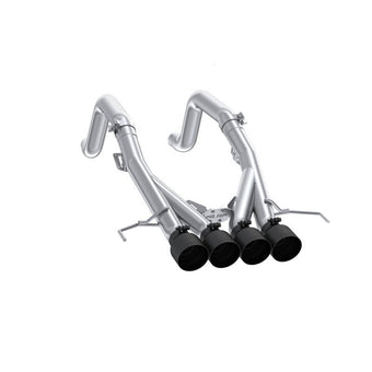 compare product MBRP 14-19 Chevrolet Corvette 6.2L 3in Axle-Back Muffler Bypass Quad Exit Black Tips