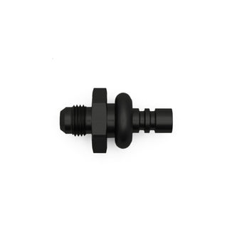 compare product DeatschWerks 6AN Male Flare to 3/8in Ford Male EFI Quick Connect Adapter - Anodized Matte Black