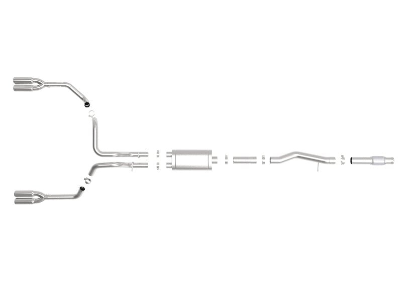 aFe Vulcan Series 4 - 3in 304SS Exhaust Cat - Back w/ Pol Tips 2019 GM Silverado/Sierra 1500 V8 - 6.2L - My Store