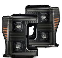 AlphaRex 17 - 19 Ford F - 250/350/450/550 Super Duty PRO - Series Proj Headlights Alpha - Bk w/SS & DRL - My Store