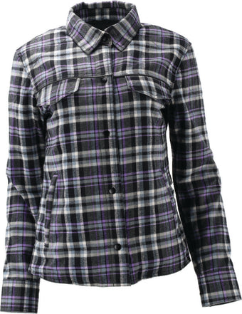 compare product Kuryakyn Leather By River Road Cameo Flannel Moto Shirt Womens - Large
