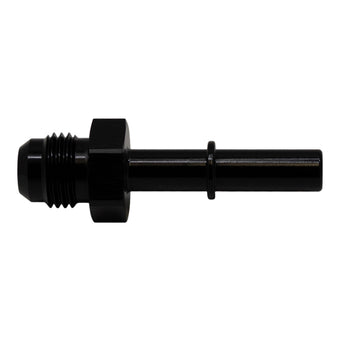 compare product DeatschWerks 6AN Male Flare to 5/16in Male EFI Quick Connect Adapter - Anodized Matte Black