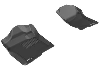 compare product 3D MAXpider 2007-2013 Chevrolet Silverado Extended/Crew Cab Kagu 1st Row Floormat - Black