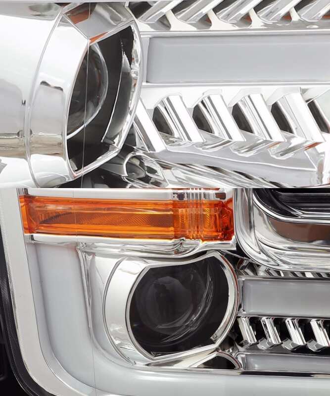 AlphaRex 15 - 17 Ford F - 150 PRO - Series Projector Headlights Plank Style Chrm w/Activ Light/Seq Signal - My Store