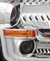 AlphaRex 15 - 17 Ford F - 150 PRO - Series Projector Headlights Plank Style Chrm w/Activ Light/Seq Signal - My Store