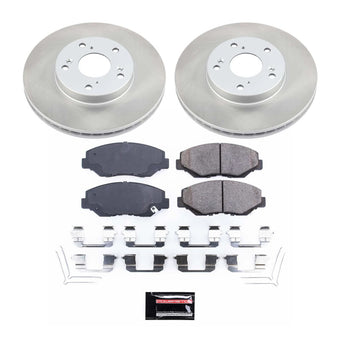compare product Power Stop 03-11 Honda Element Front Semi-Coated Rotor Kit