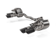 Akrapovic 2024+ Porsche Panamera Slip - On Line (Titanium) w/ Carbon Tips: Requires V6 or V8 fit kit - My Store