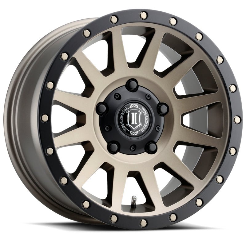 ICON Compression 17x8.5 5x150 25mm Offset 5.75in BS 110.1mm Bore Bronze Wheel - My Store