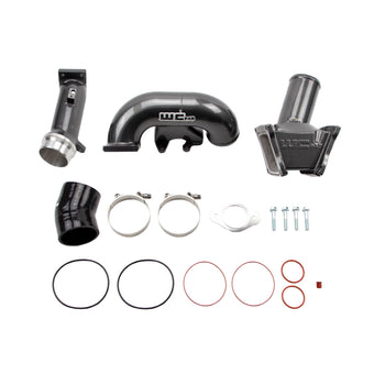 compare product Wehrli 2006-2007 LBZ Duramax High Flow 3in Y-Bridge Kit- Gloss Black