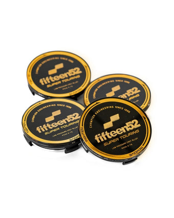 compare product Fifteen52 Super Touring (Chicane/Podium) Center Cap Set of Four - Black/Gold