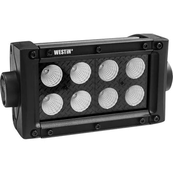compare product Westin B-FORCE LED Light Bar Double Row 4 inch Flood w/3W Cree - Black