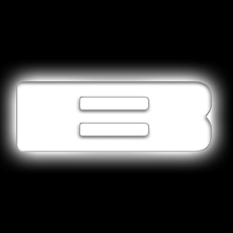 compare product ORACLE Lighting Universal Illuminated LED Letter Badges - Matte Wht Surface Finish - B