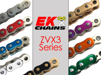 compare product Vortex Racing EK 525 ZVX3 Rivet Master 120 Links- Metallic Green
