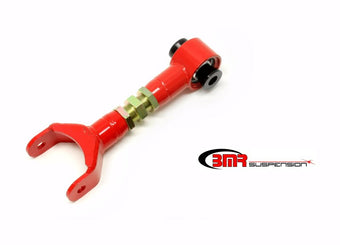 compare product BMR 11-14 S197 Mustang Upper Control Arm On-Car Adj. w/ Spherical Bearings - Red