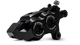 Performance Machine 08 - 23 FL,18 - 24 M8 Softail,06 - 17 VRod 137x4B Rce Series Monobloc Caliper Right BK - My Store