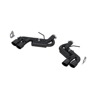 compare product MBRP 16-19 Chevy Camaro V8 6.2L 6spd 3in Black Race Dual Axle Back w/ 4.5in Quad Dual Wall Tips