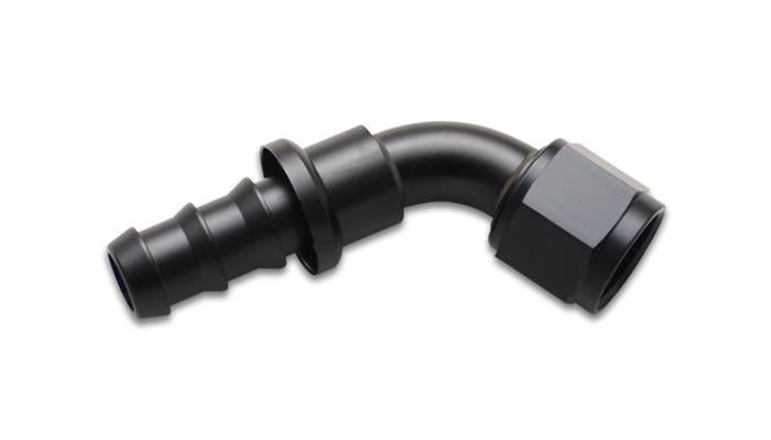 Vibrant Push - On 60 Degree Hose End Elbow FittingSize - 4AN - My Store