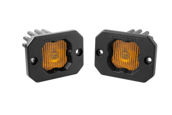 compare product Diode Dynamics Stage Series C1 LED Pod - Yellow SAE Fog Flush ABL (Pair)