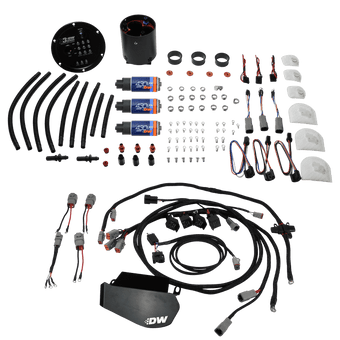 compare product DeatschWerks 09-24 Nissan GT-R R35 X3 Triple Pump Module w/ DW430C Pumps and Plug and Play Harness