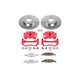 Power Stop 03 - 04 Ford Mustang Front Z26 Street Warrior Brake Kit w/Calipers - My Store