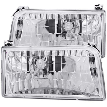 compare product ANZO 1992-1996 Ford F-150 Crystal Headlights Chrome