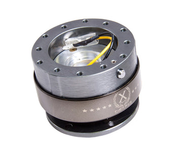 compare product NRG Quick Release Gen 2.0 - Gunmetal Body / Titanium Chrome Ring