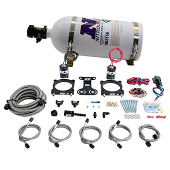 compare product Nitrous Express 2024+ Ford Mustang 5.0L Dual Throttle Body Plate System w/10lb Bottle