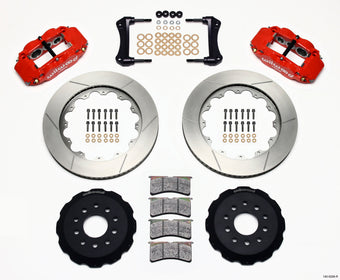 compare product Wilwood Narrow Superlite 6R Front Hat Kit 14.00in Red 88-93 Corvette C4