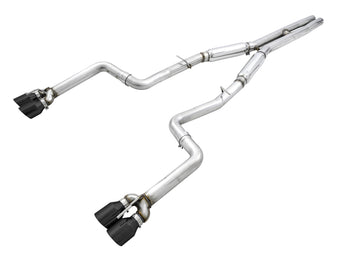 compare product AWE Tuning 2015+ Dodge Challenger 6.4L/6.2L SC Track Edition Exhaust - Quad Diamond Black Tips