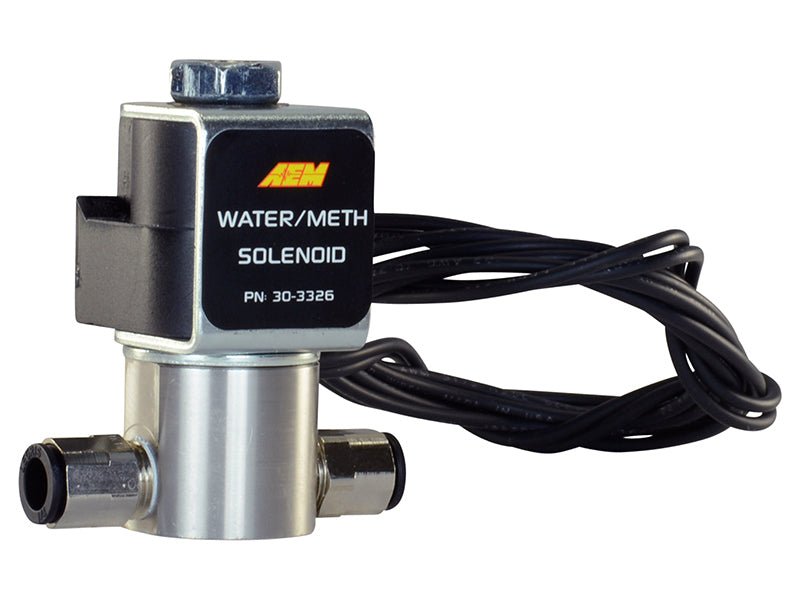 AEM Water/Methanol Injection System - High - Flow Low - Current WMI Solenoid - 200PSI 1/8in - 27NPT In/Out - My Store