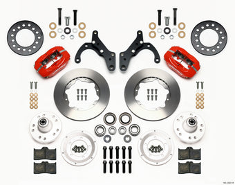 compare product Wilwood Forged Dynalite Front Kit 11.00in Red 65-68 Chevy Impala -Drum Spindle