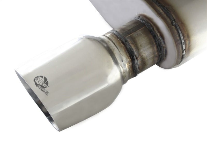 aFe MACHForce XP Exhaust 11 - 14 Ford Mustang GT V8 - 5.0L 3in. SS Axle - Back w/Polished Tips - My Store