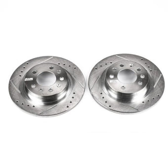 compare product Power Stop 06-09 Pontiac Solstice Rear Evolution Drilled & Slotted Rotors - Pair